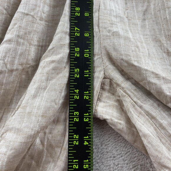 Thread & Supply Womens  Wide Leg Pants Small Beige Casual Linen Drawstring Baggy - Picture 6 of 12